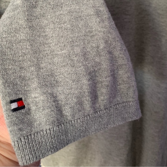 EUC Tommy Hilfiger Gray Fair Isle Sweater V Neck Plus Size 3x - Picture 4 of 9